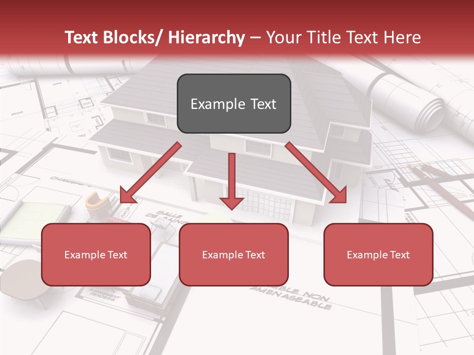 Illustration Mock Up Real Estate PowerPoint Template