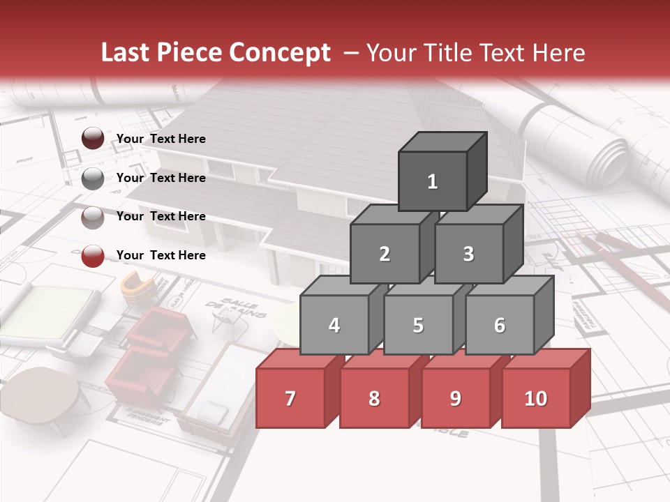 Illustration Mock Up Real Estate PowerPoint Template