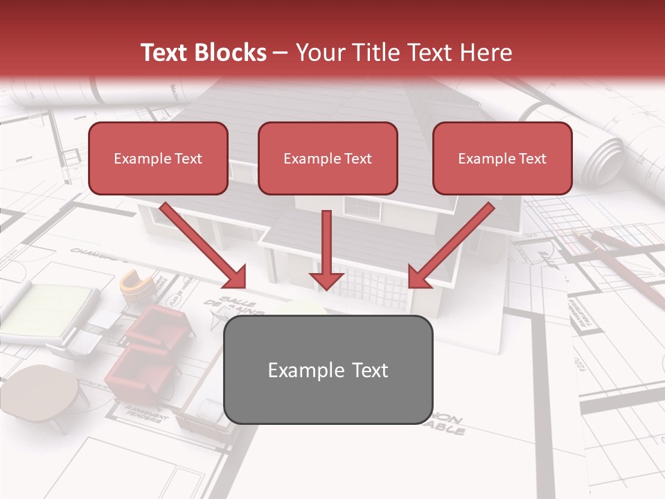 Illustration Mock Up Real Estate PowerPoint Template