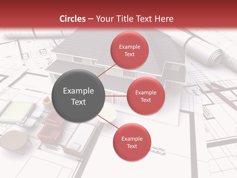 Illustration Mock Up Real Estate PowerPoint Template