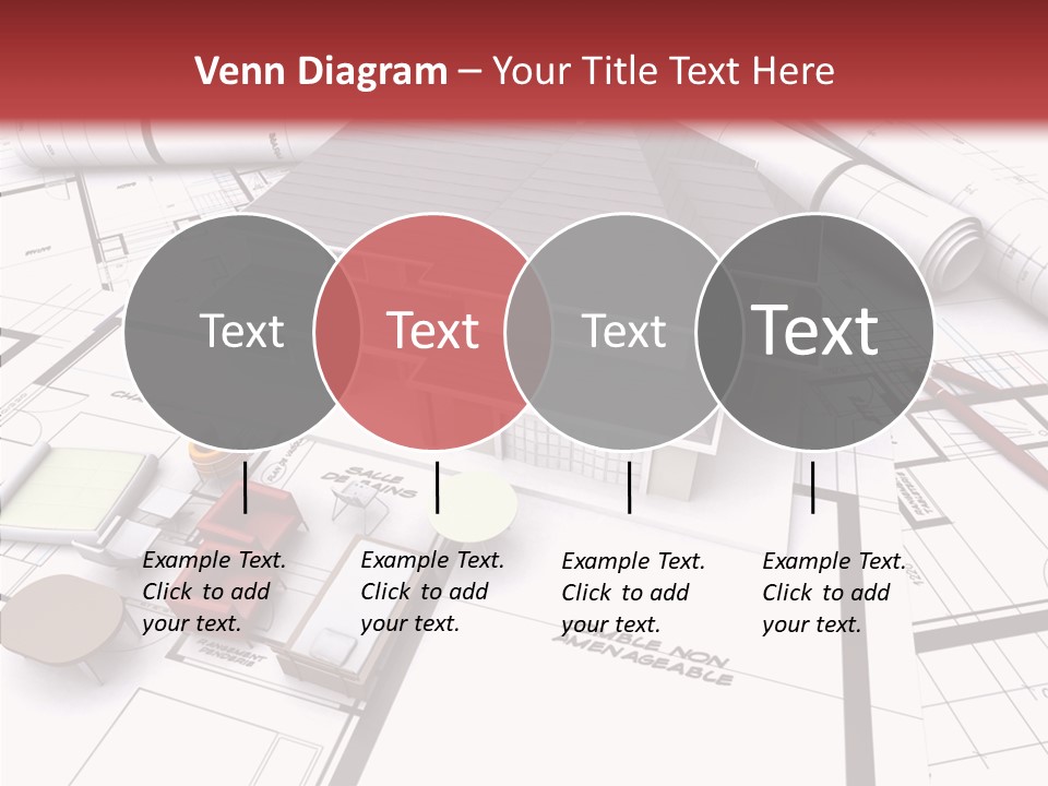 Illustration Mock Up Real Estate PowerPoint Template