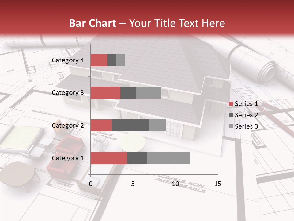 Illustration Mock Up Real Estate PowerPoint Template