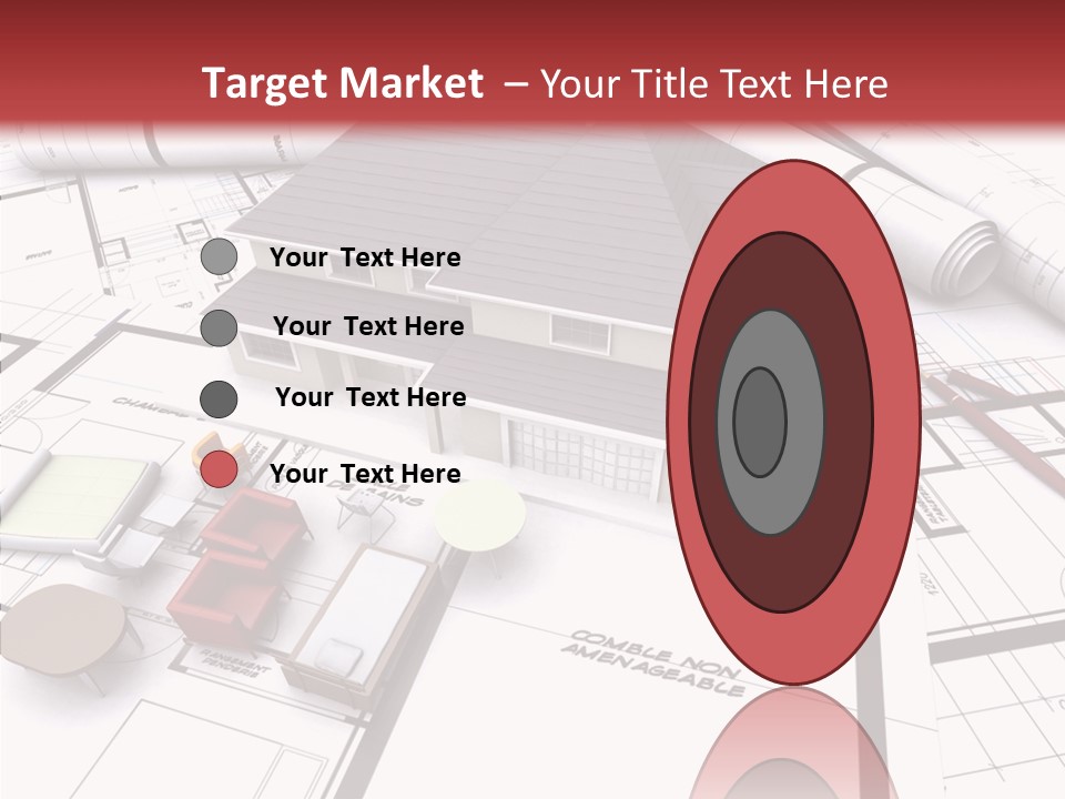 Illustration Mock Up Real Estate PowerPoint Template