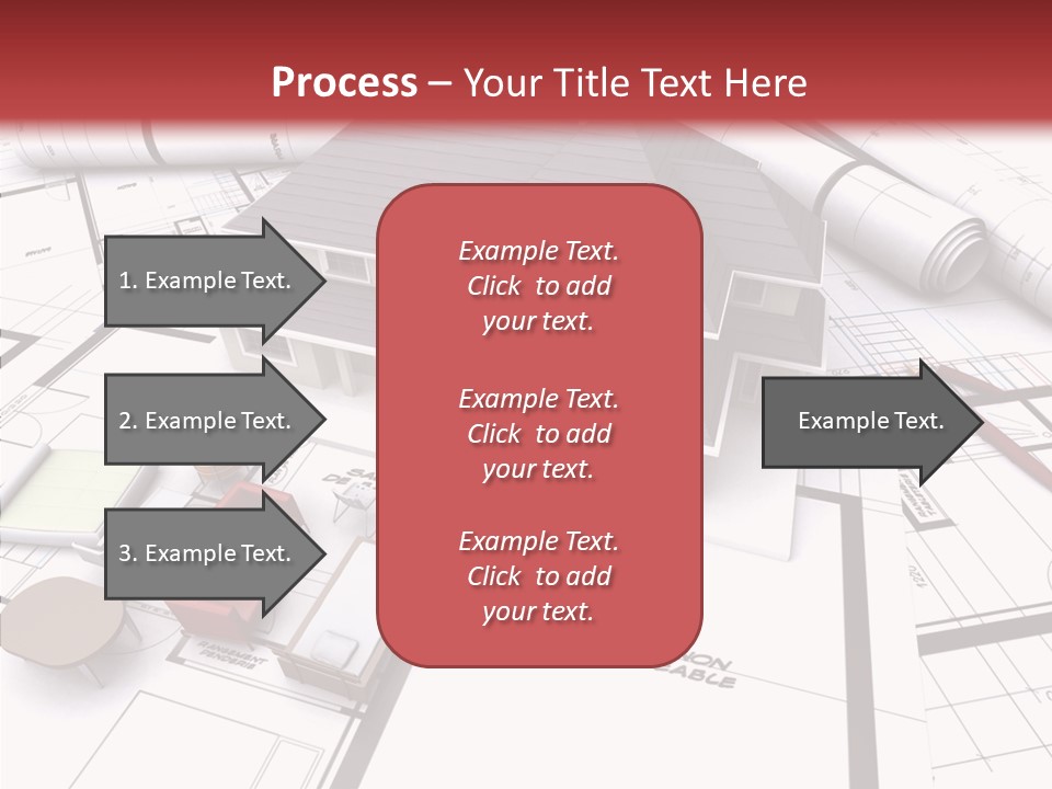 Illustration Mock Up Real Estate PowerPoint Template