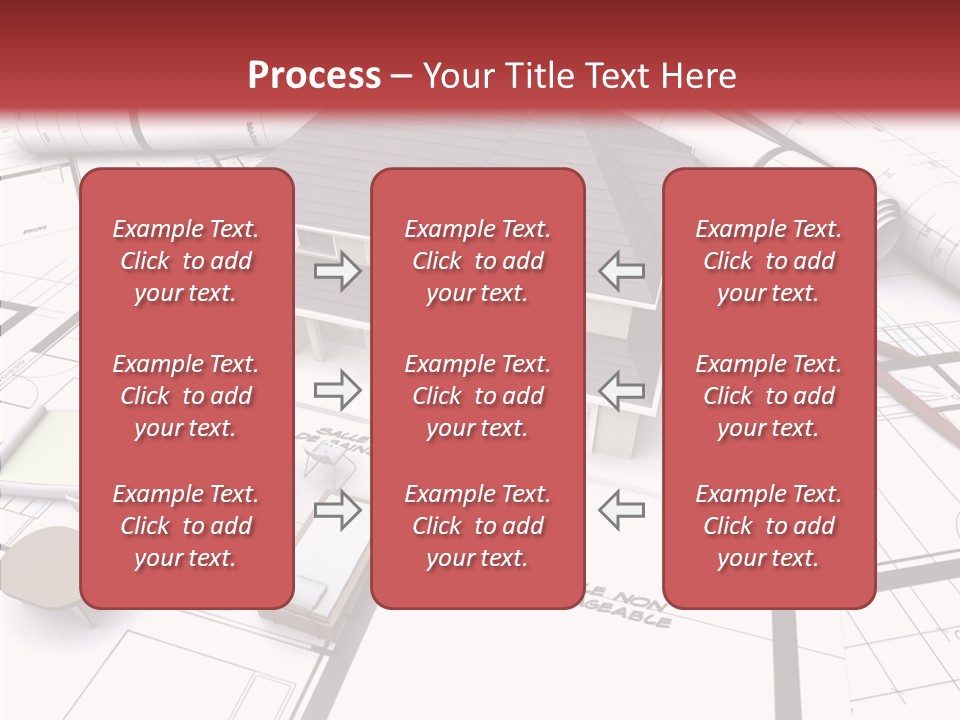Illustration Mock Up Real Estate PowerPoint Template