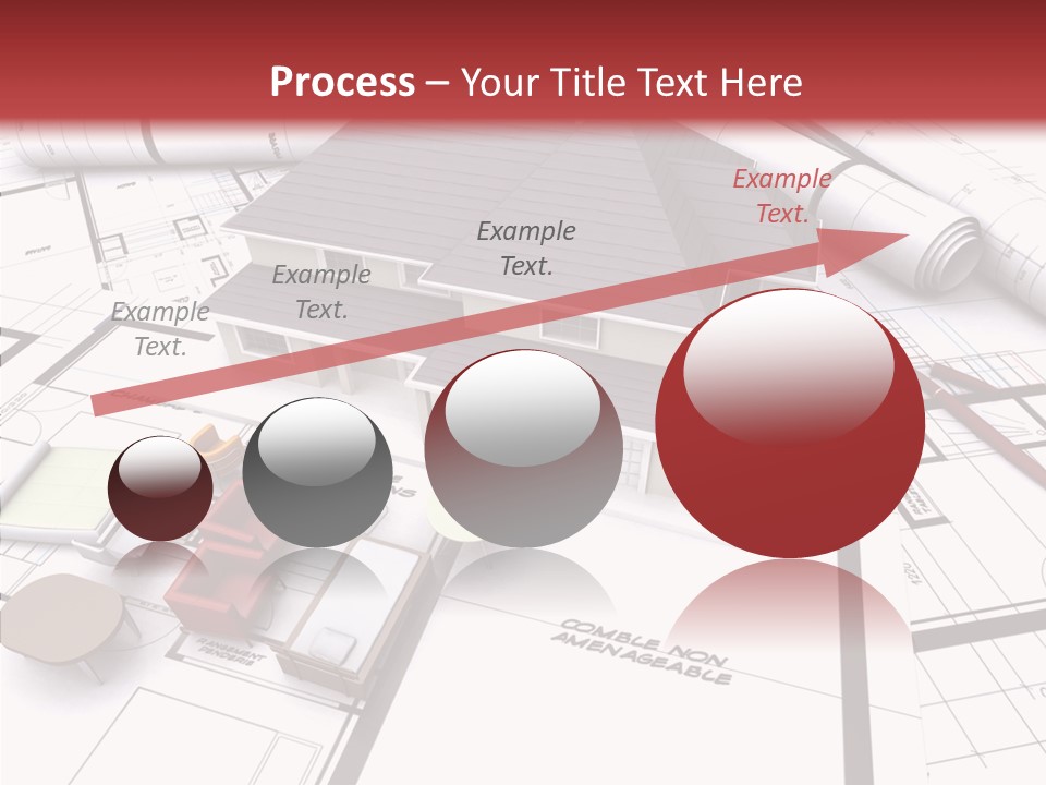 Illustration Mock Up Real Estate PowerPoint Template