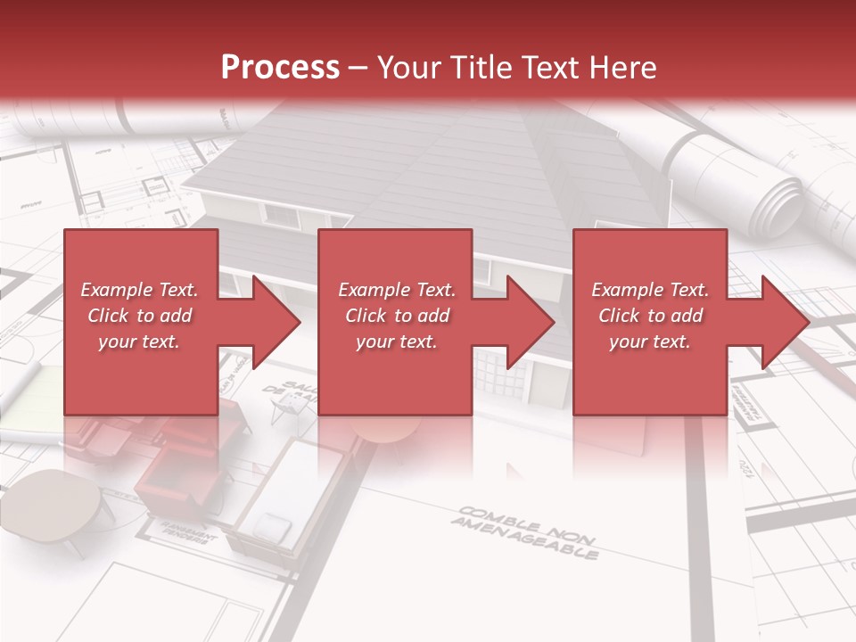 Illustration Mock Up Real Estate PowerPoint Template