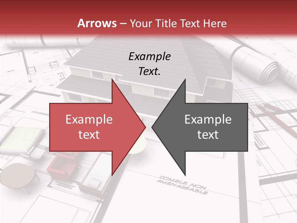 Illustration Mock Up Real Estate PowerPoint Template