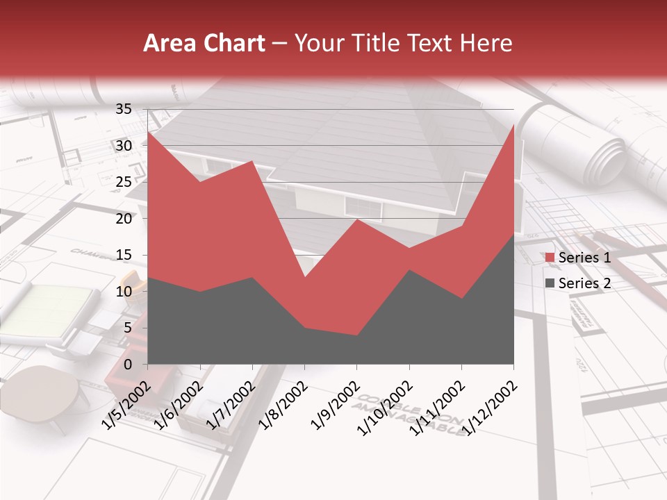 Illustration Mock Up Real Estate PowerPoint Template