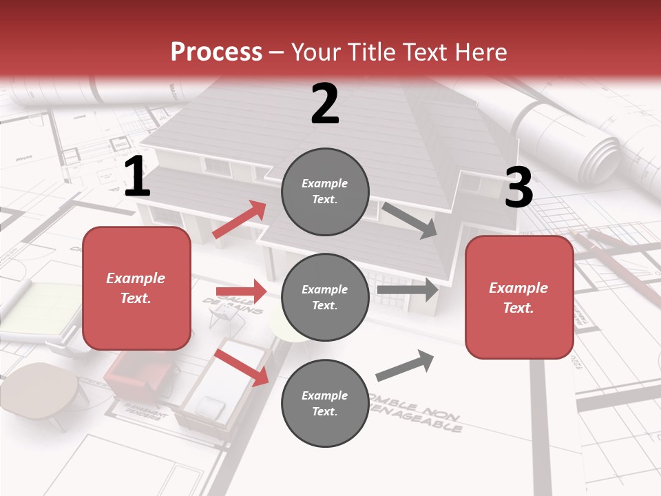 Illustration Mock Up Real Estate PowerPoint Template