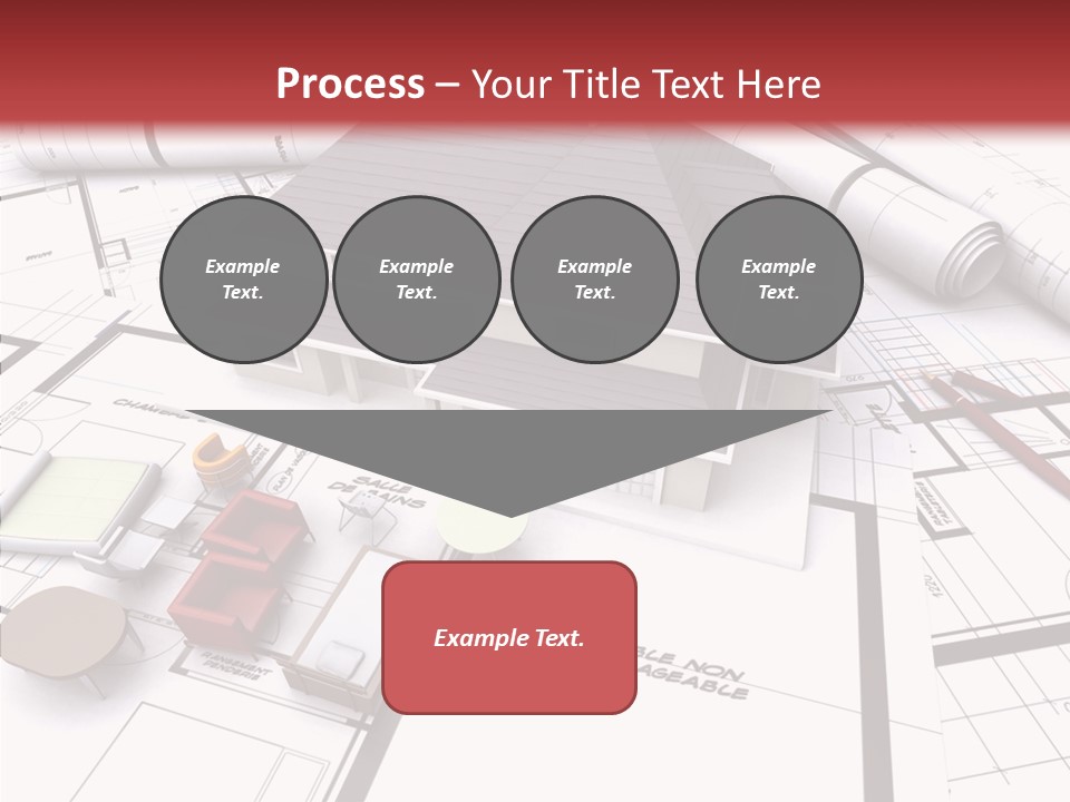 Illustration Mock Up Real Estate PowerPoint Template