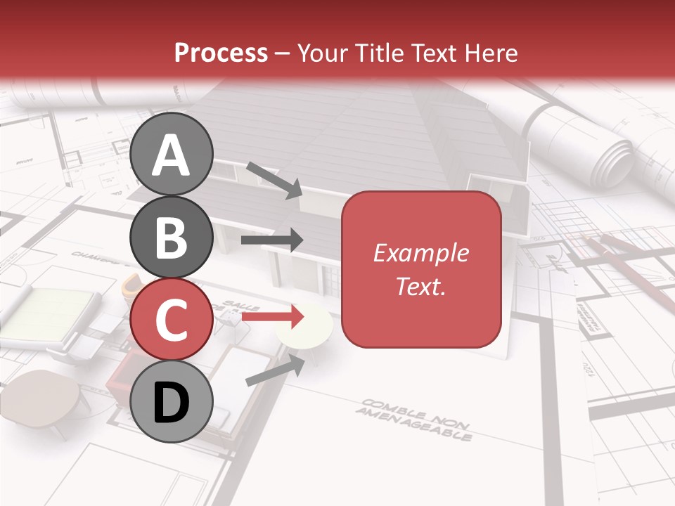Illustration Mock Up Real Estate PowerPoint Template