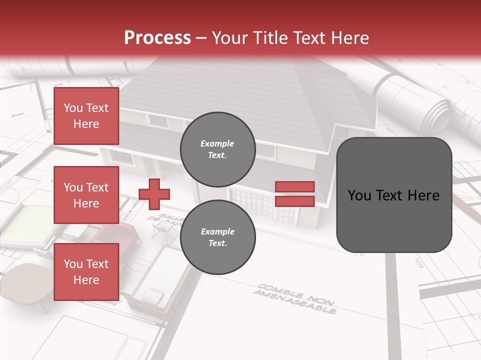 Illustration Mock Up Real Estate PowerPoint Template