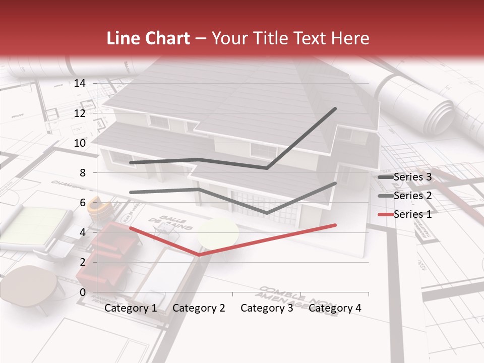 Illustration Mock Up Real Estate PowerPoint Template