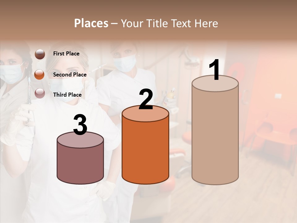 Person Needle White PowerPoint Template