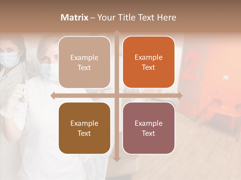 Person Needle White PowerPoint Template