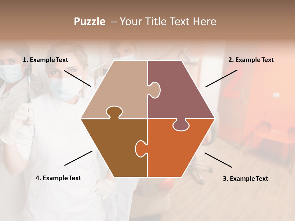 Person Needle White PowerPoint Template