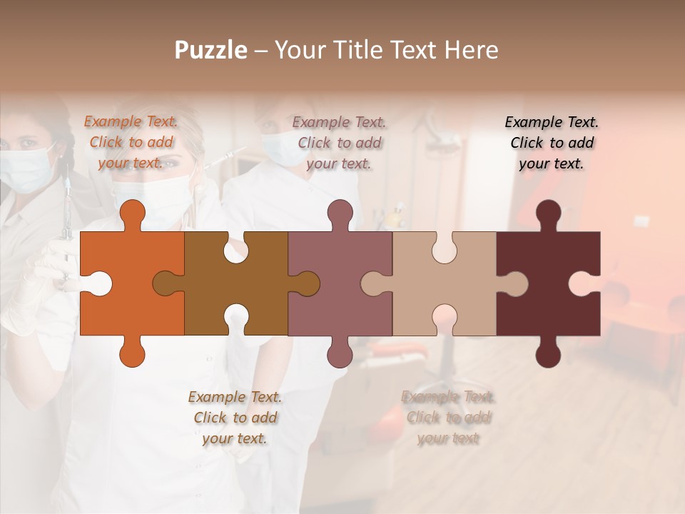 Person Needle White PowerPoint Template