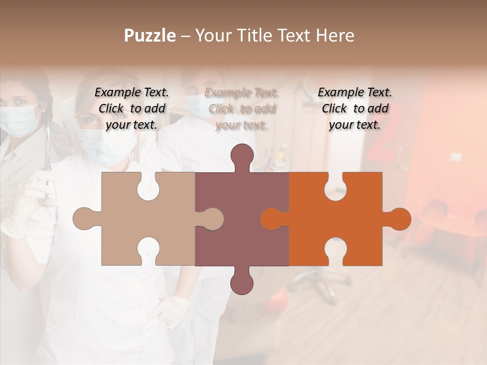 Person Needle White PowerPoint Template