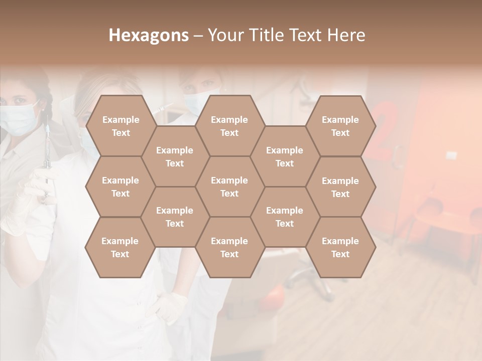 Person Needle White PowerPoint Template