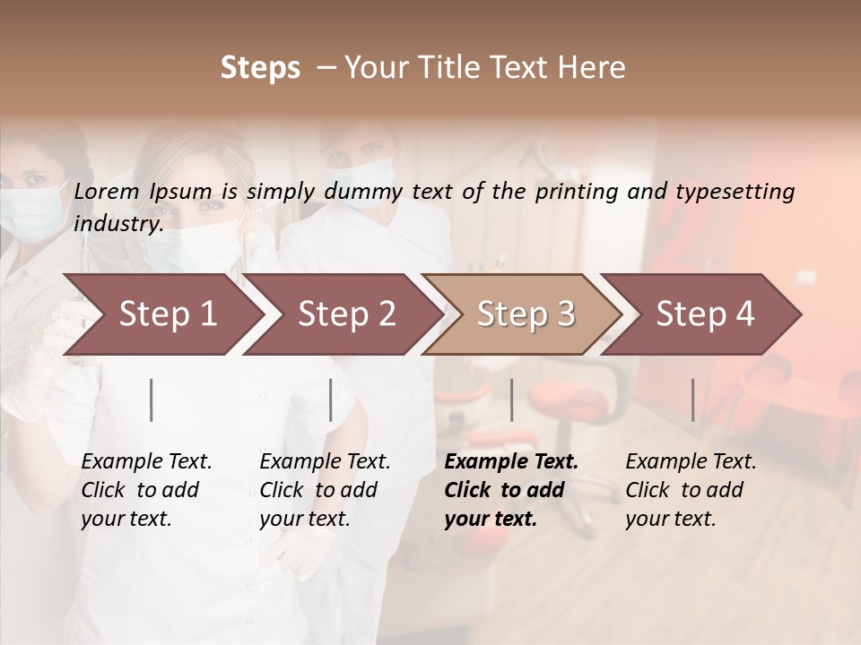 Person Needle White PowerPoint Template