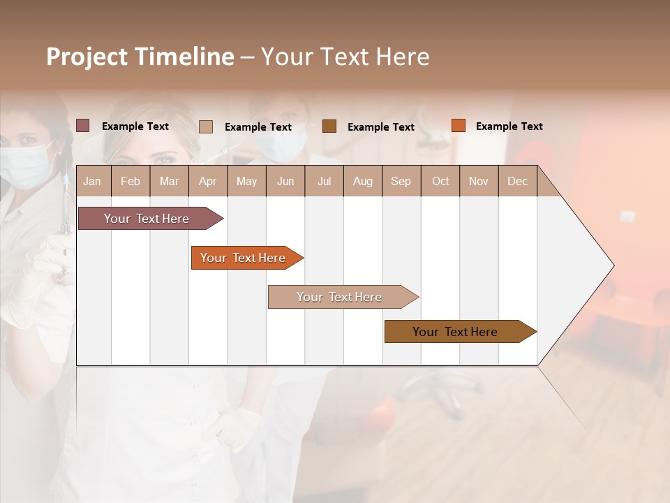Person Needle White PowerPoint Template