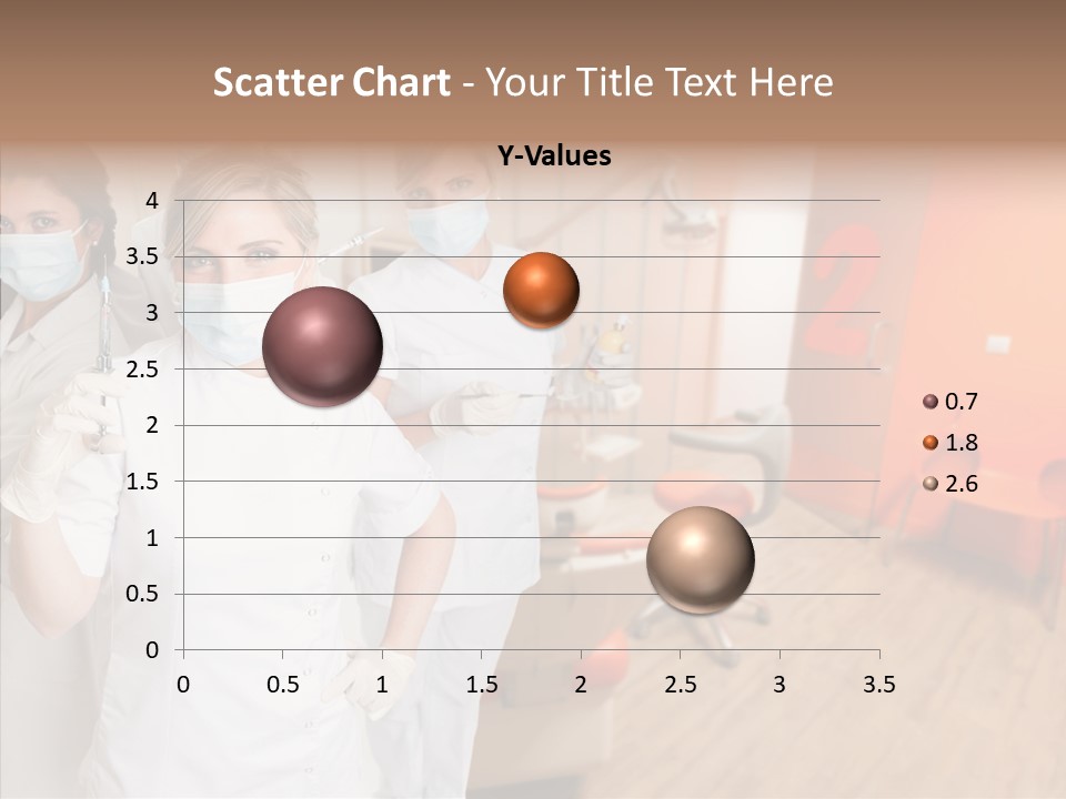 Person Needle White PowerPoint Template