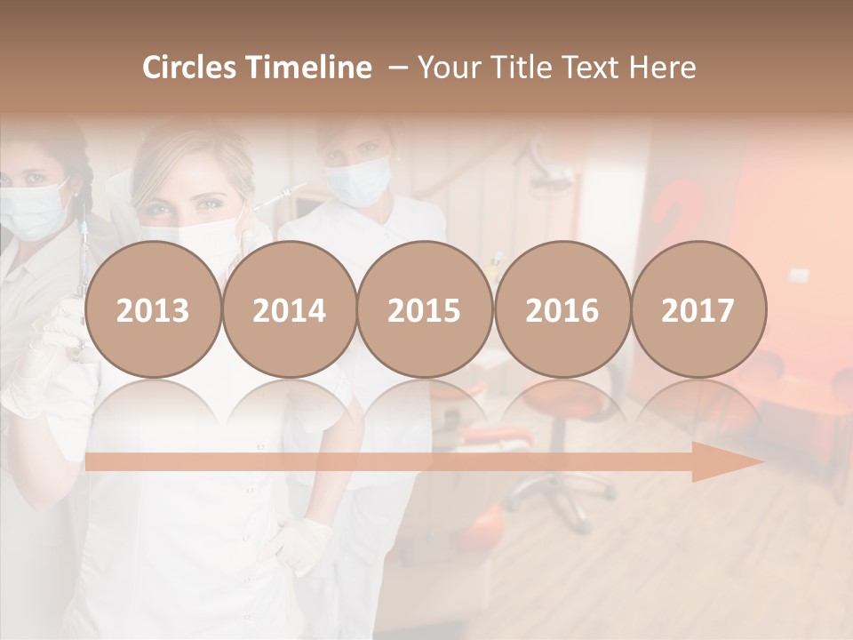 Person Needle White PowerPoint Template