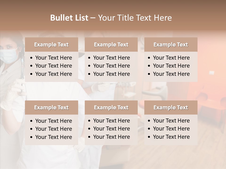 Person Needle White PowerPoint Template