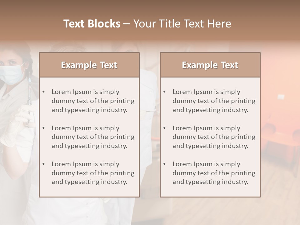 Person Needle White PowerPoint Template