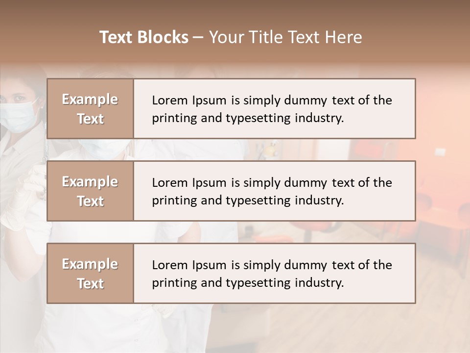 Person Needle White PowerPoint Template