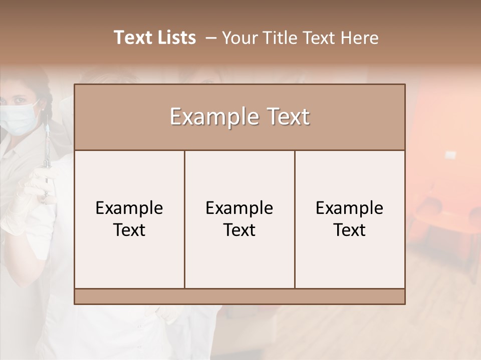 Person Needle White PowerPoint Template