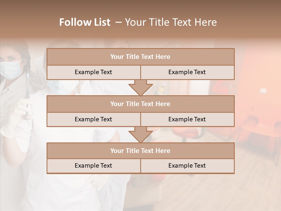 Person Needle White PowerPoint Template