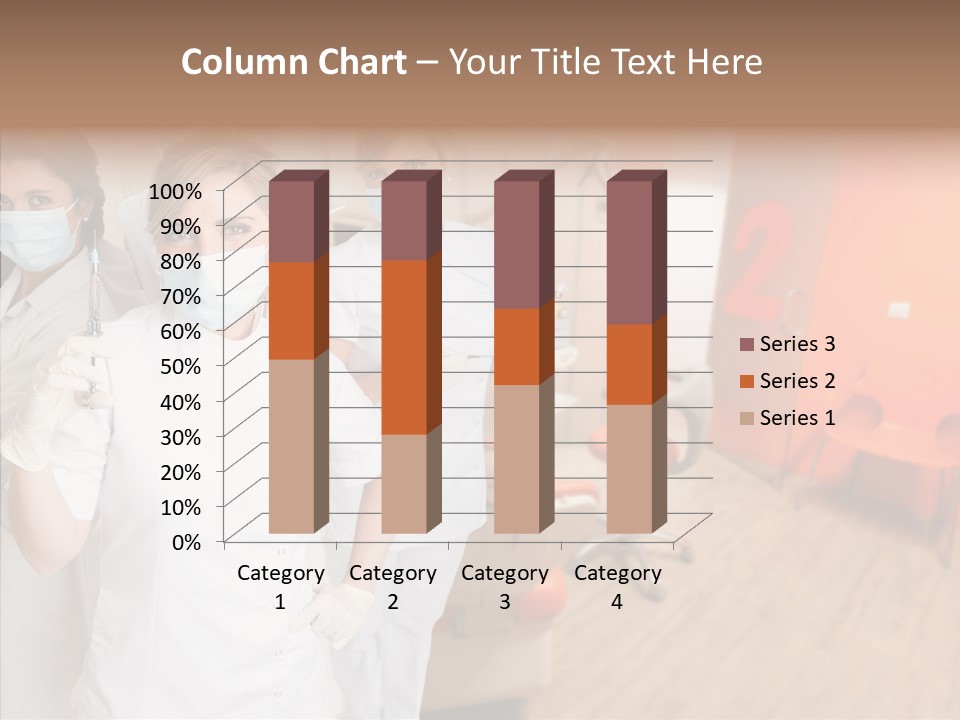Person Needle White PowerPoint Template