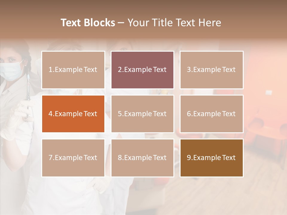 Person Needle White PowerPoint Template