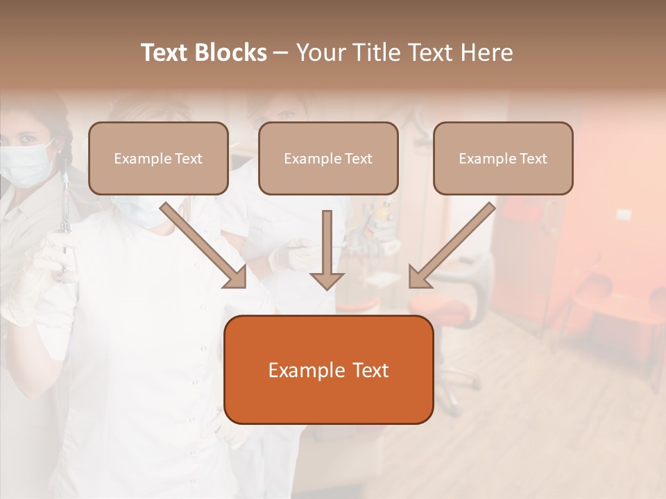 Person Needle White PowerPoint Template