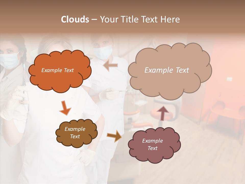 Person Needle White PowerPoint Template