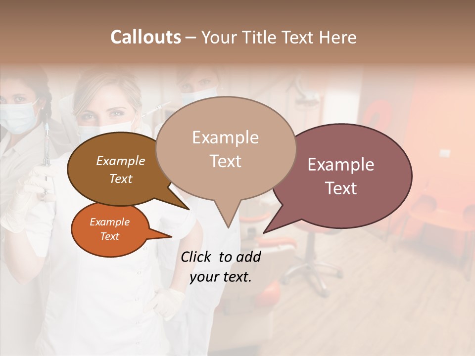 Person Needle White PowerPoint Template