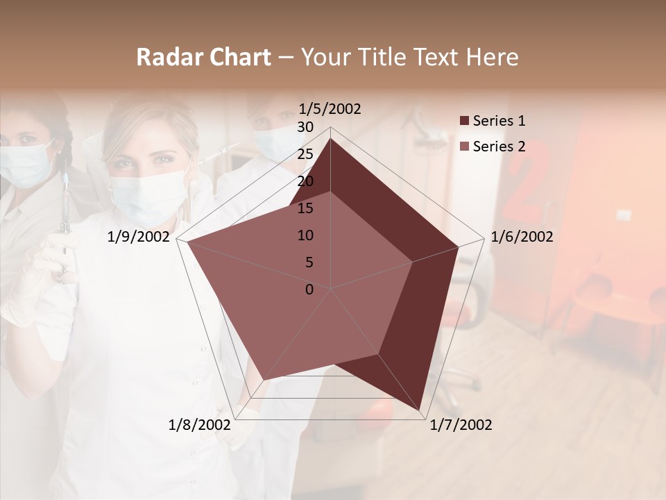 Person Needle White PowerPoint Template