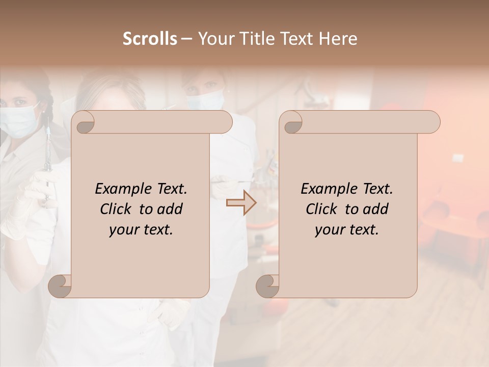 Person Needle White PowerPoint Template