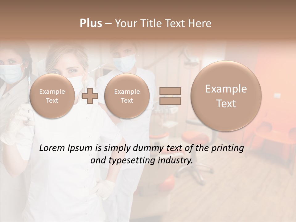 Person Needle White PowerPoint Template