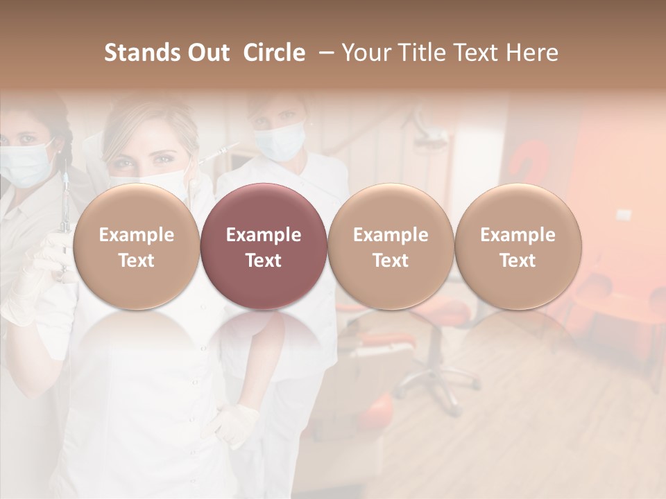 Person Needle White PowerPoint Template