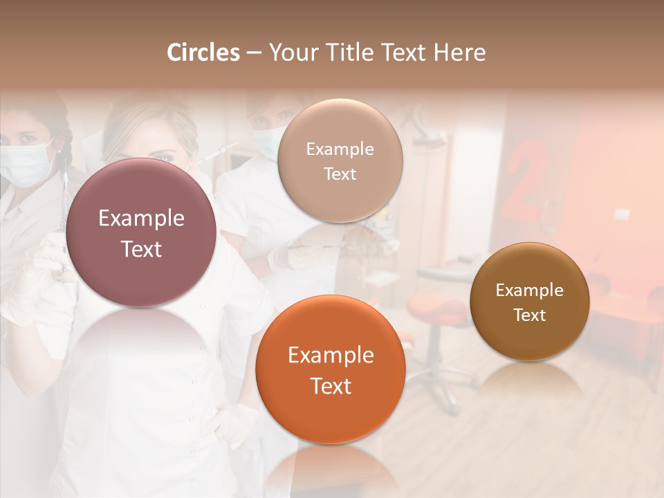 Person Needle White PowerPoint Template