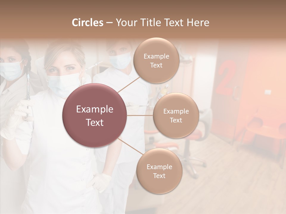 Person Needle White PowerPoint Template