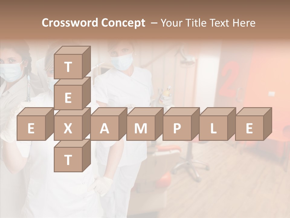 Person Needle White PowerPoint Template