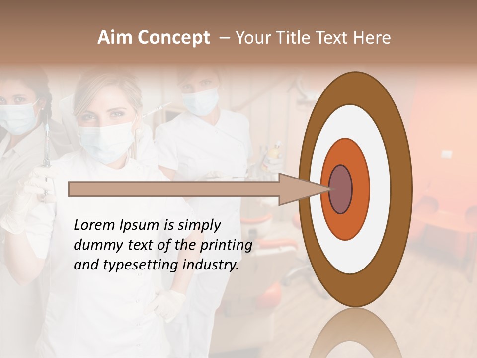 Person Needle White PowerPoint Template