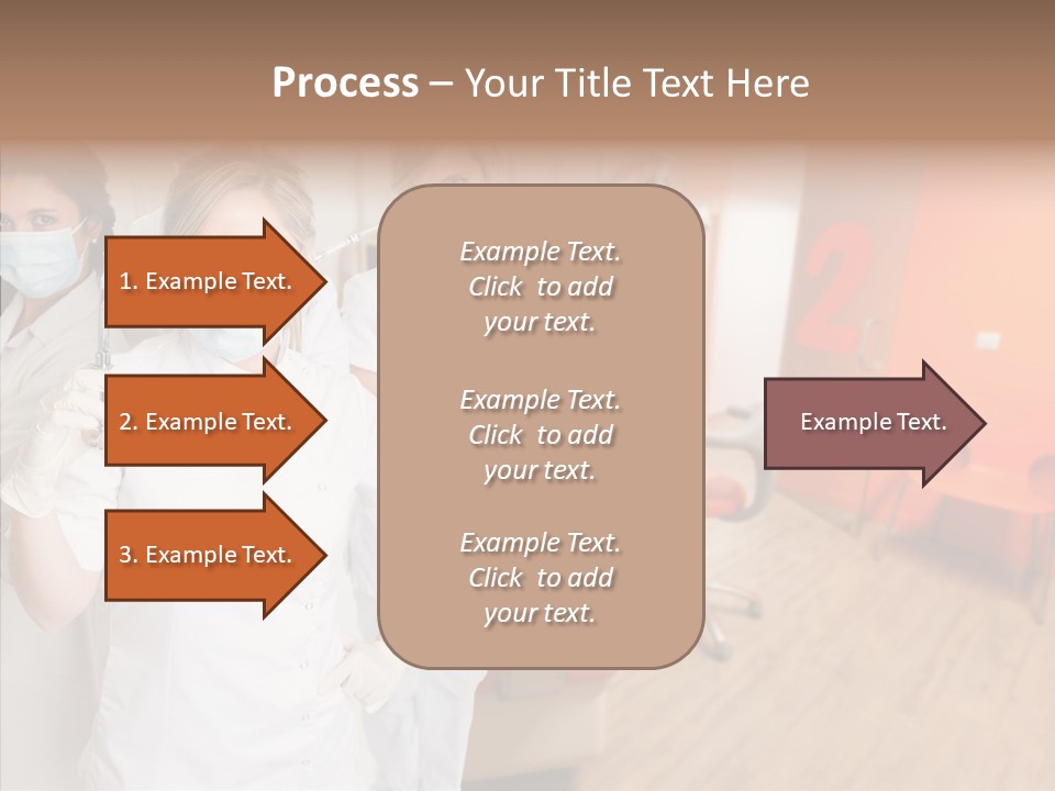 Person Needle White PowerPoint Template