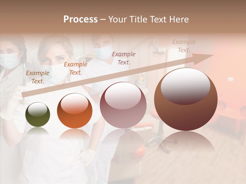 Person Needle White PowerPoint Template