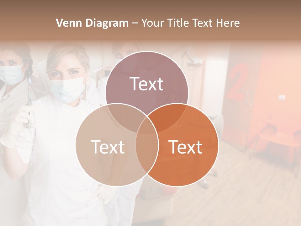 Person Needle White PowerPoint Template