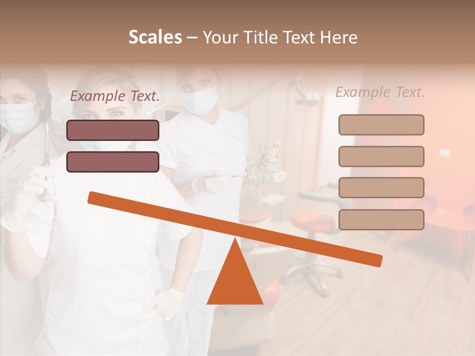 Person Needle White PowerPoint Template